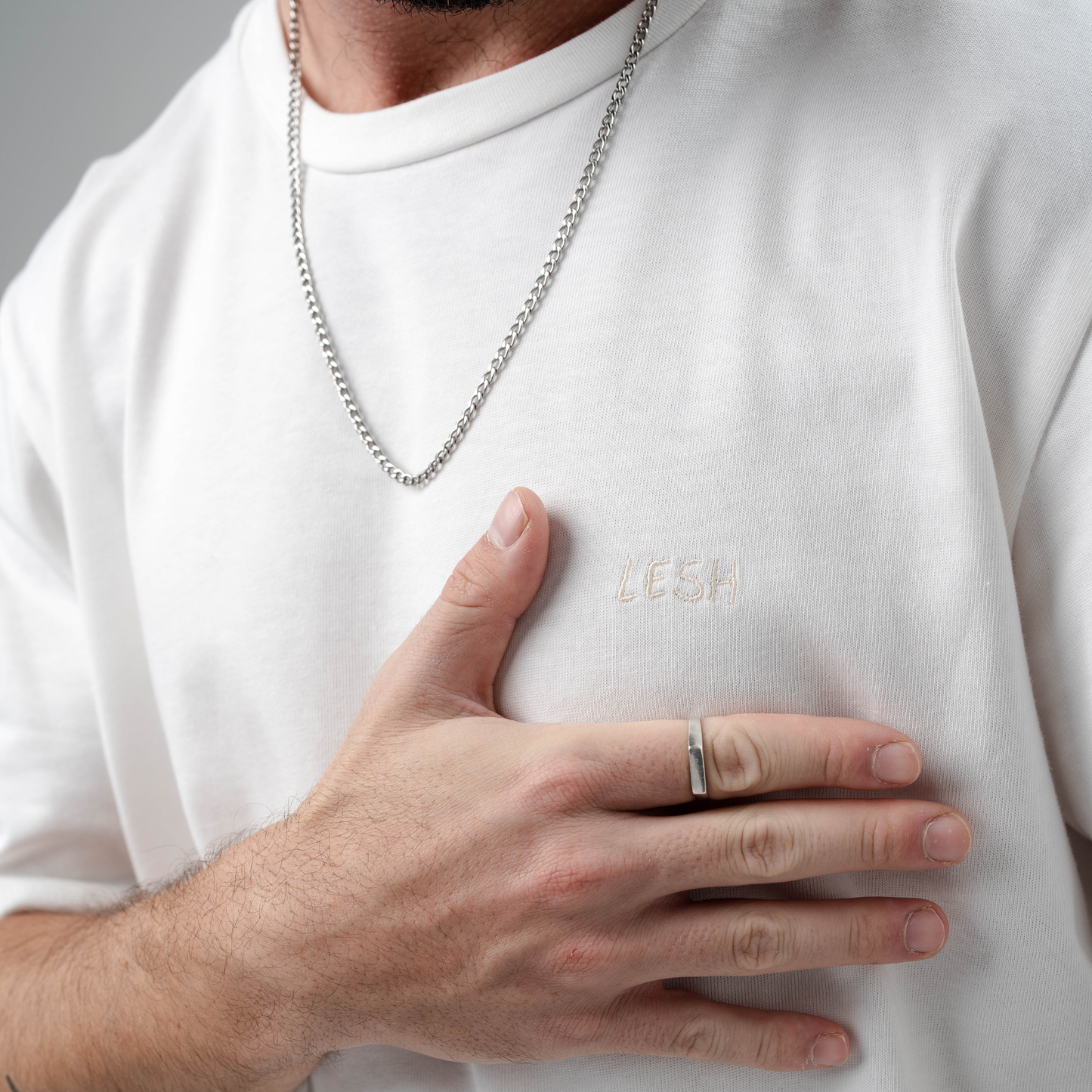 LESH Off White T Shirt