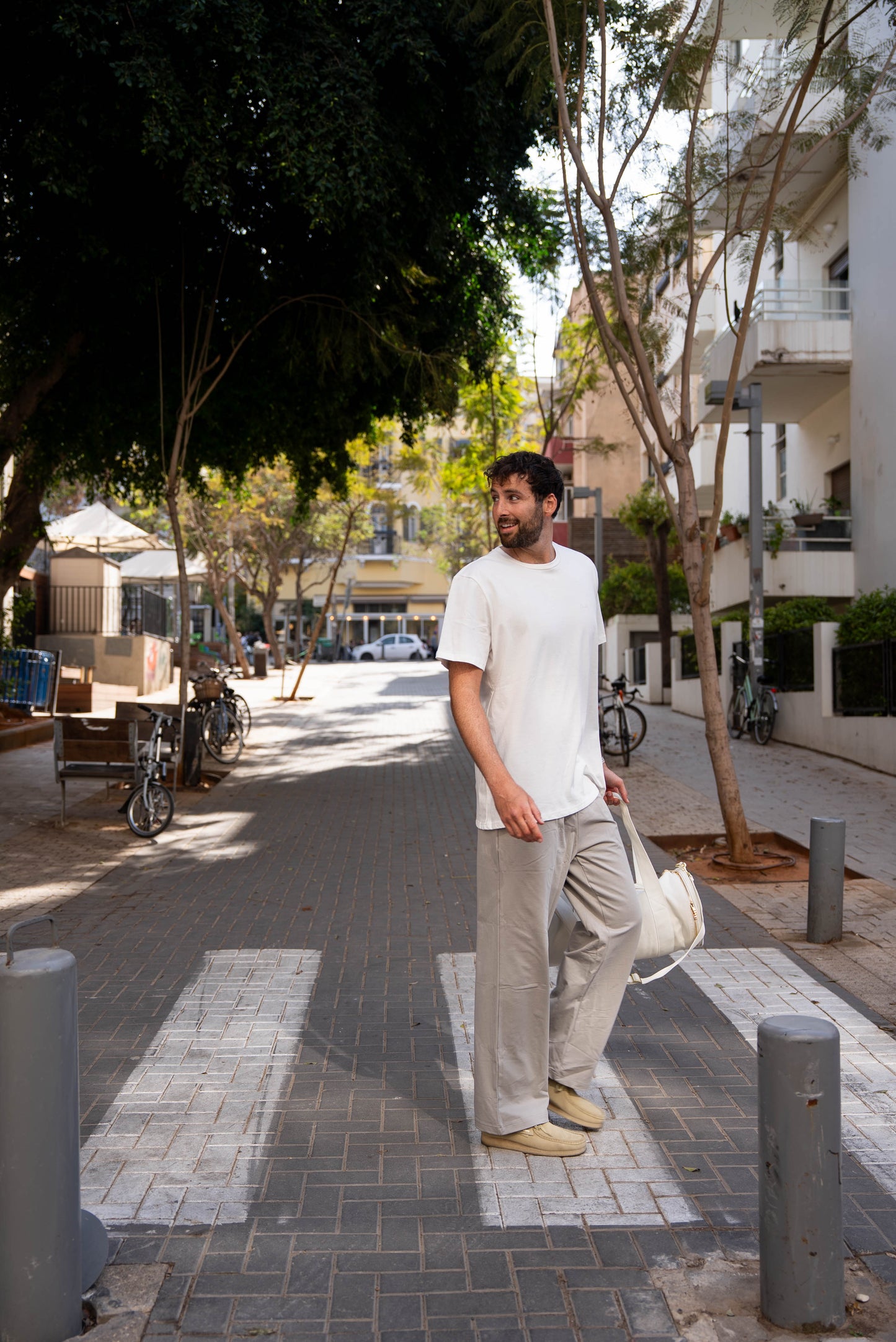 LESH Tailored Sweatpants Stone Grey