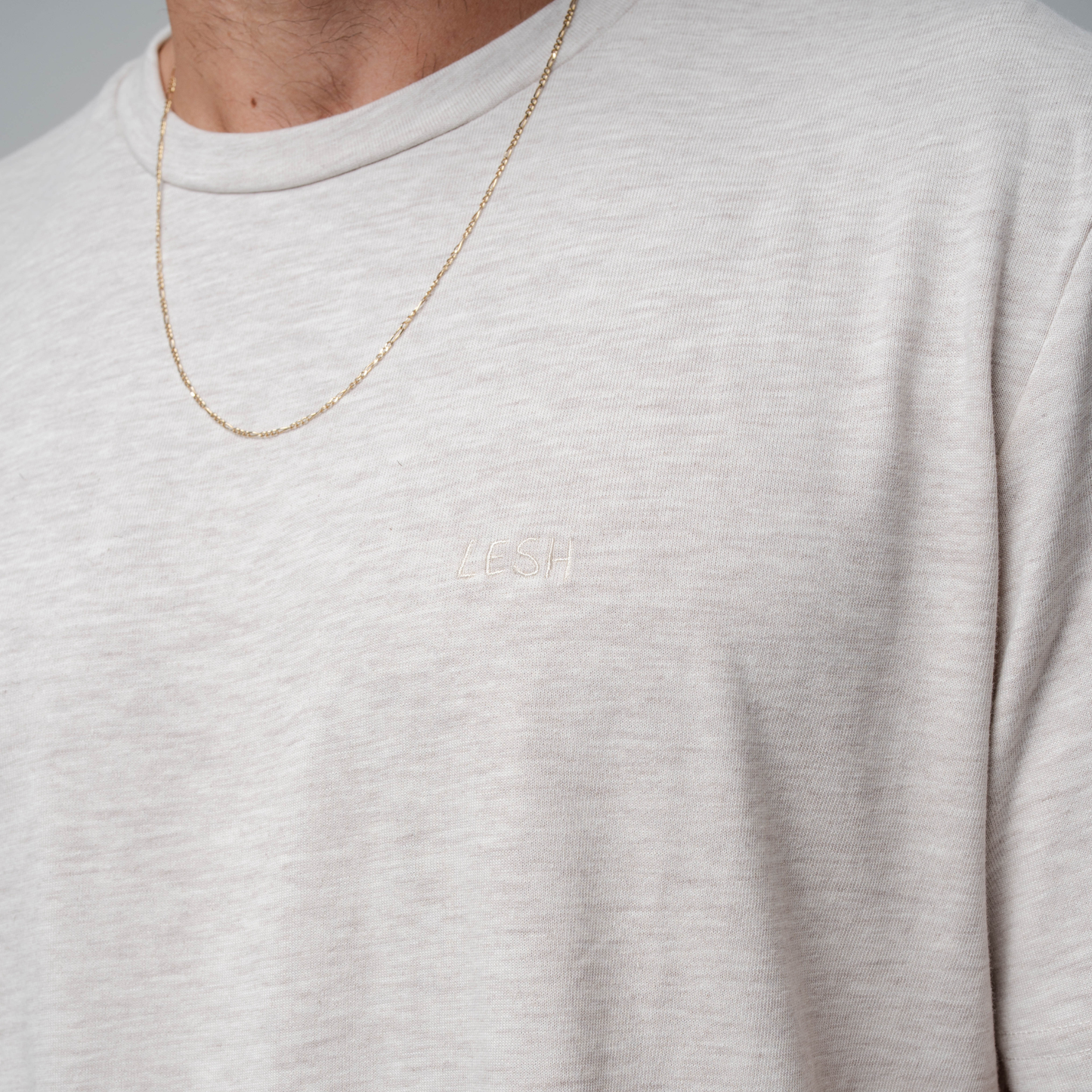LESH Greige T Shirt