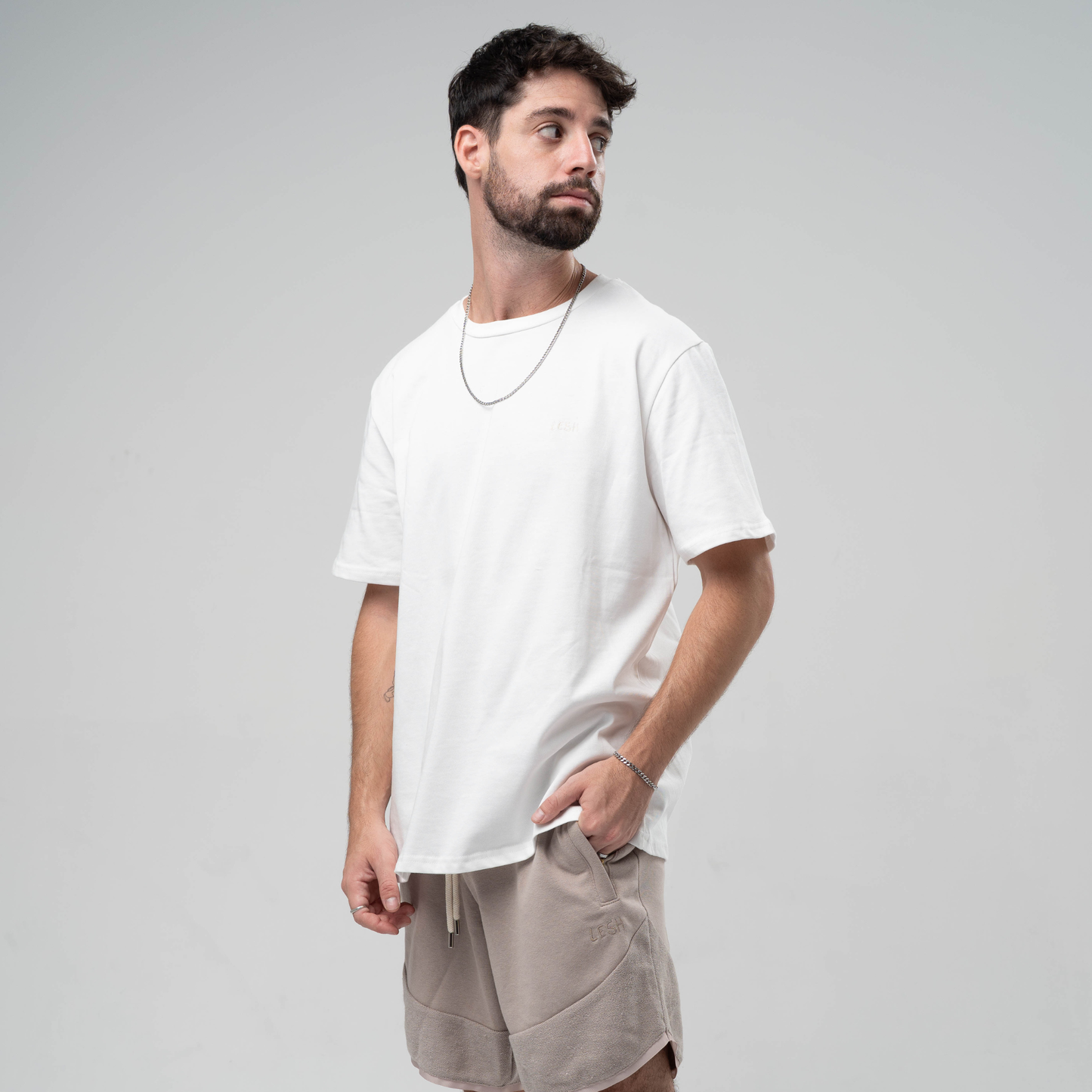 LESH Off White T Shirt