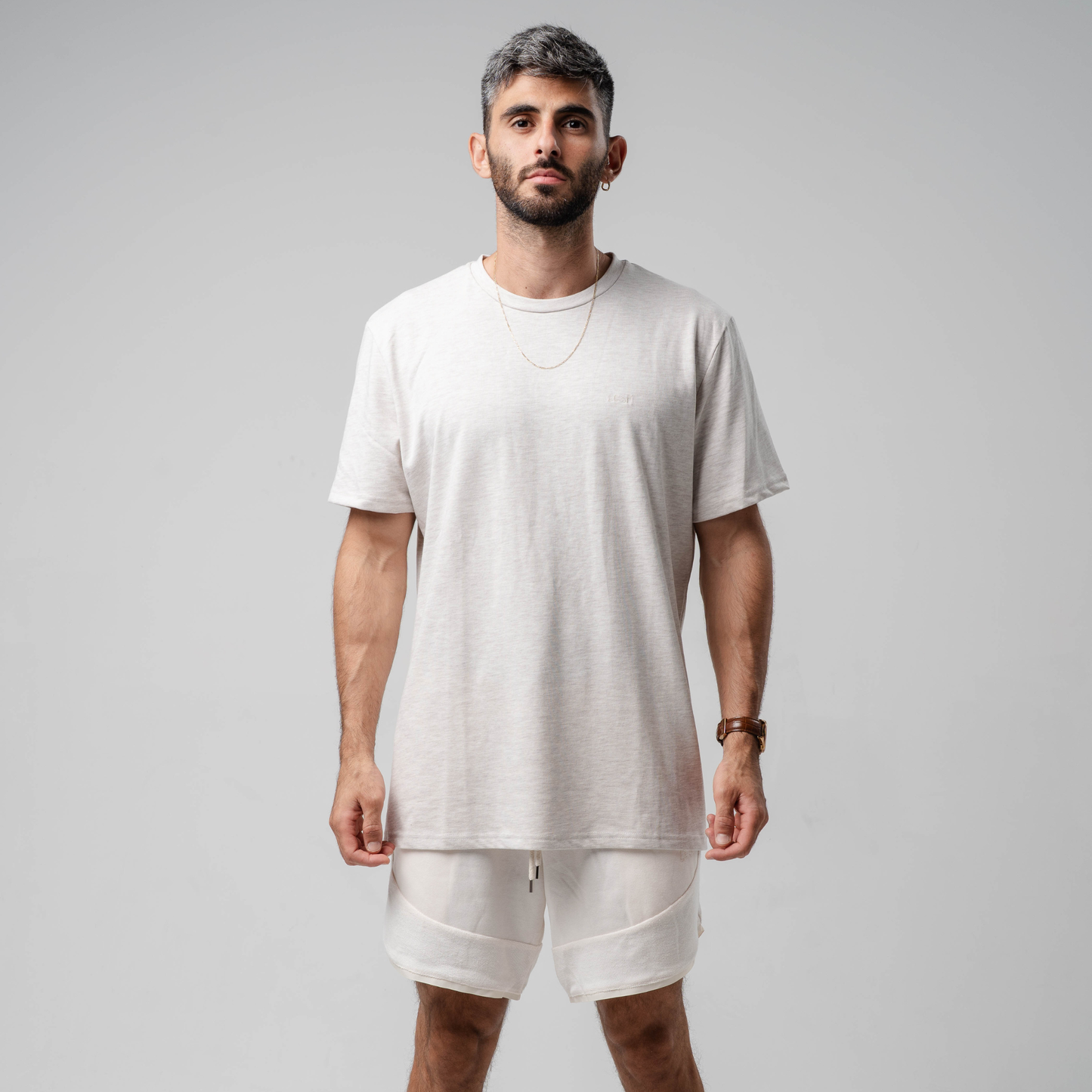 LESH Greige T Shirt