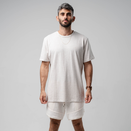 LESH Greige T Shirt