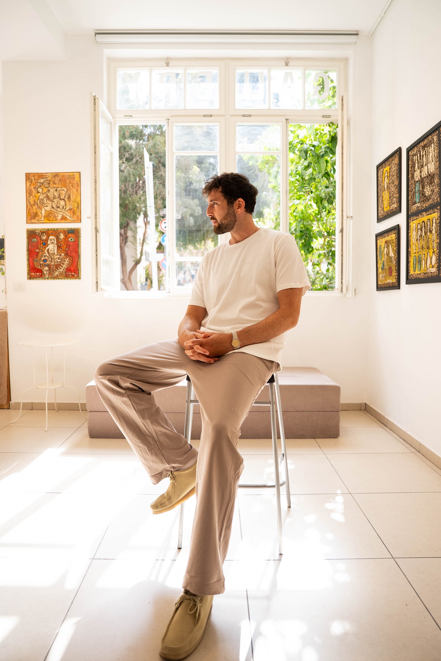 LESH Tailored Sweatpants Dusty Rose