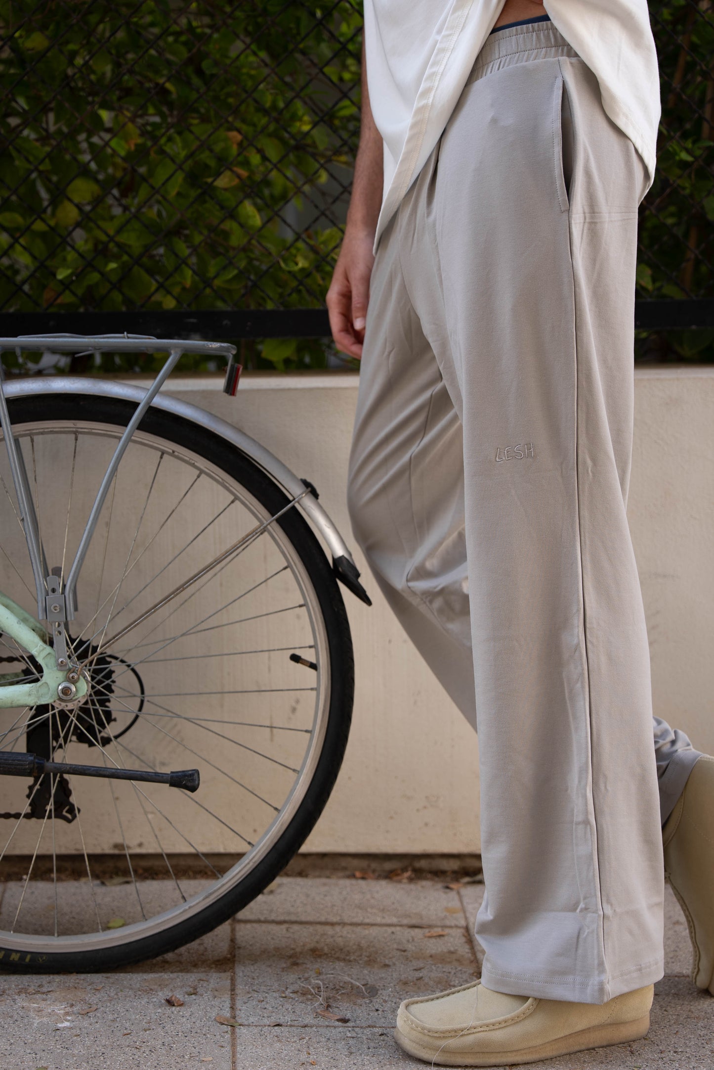 LESH Tailored Sweatpants Stone Grey